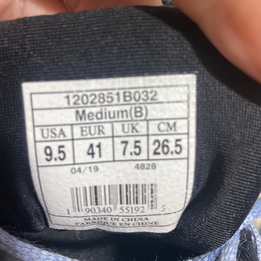 Brooks WOMENS Launch 6 Energize Blue Gray Running Athletic Lace Up Shoes 9.5 - Picture 9 of 10
